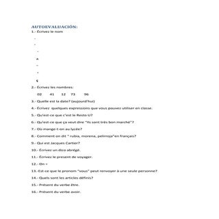 Autoevaluación hasta la pagina 21