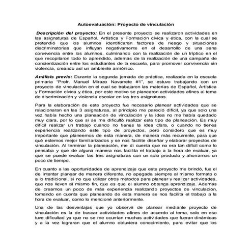 Autoevaluación proyecto luisfer