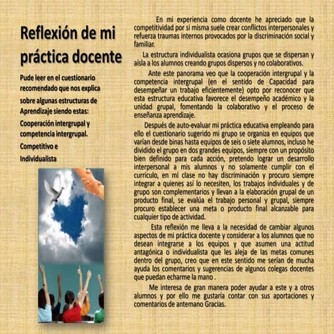 Reflexión de la práctica docente | PPTX