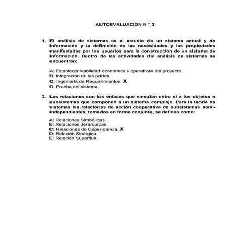 Auto evaluacion 3