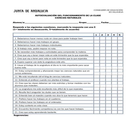 Autoevaluacion grupo