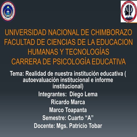 Autoevaluacion institucional