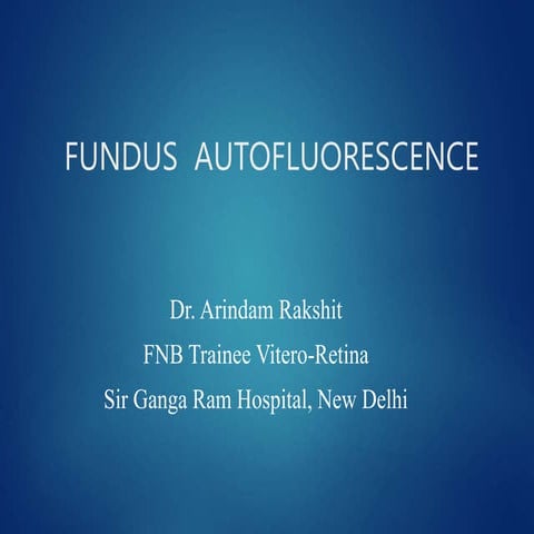 FUNDUS  AUTOFLUORESCENCE
