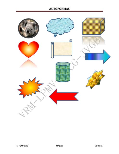 Autoformas 1°G | PDF