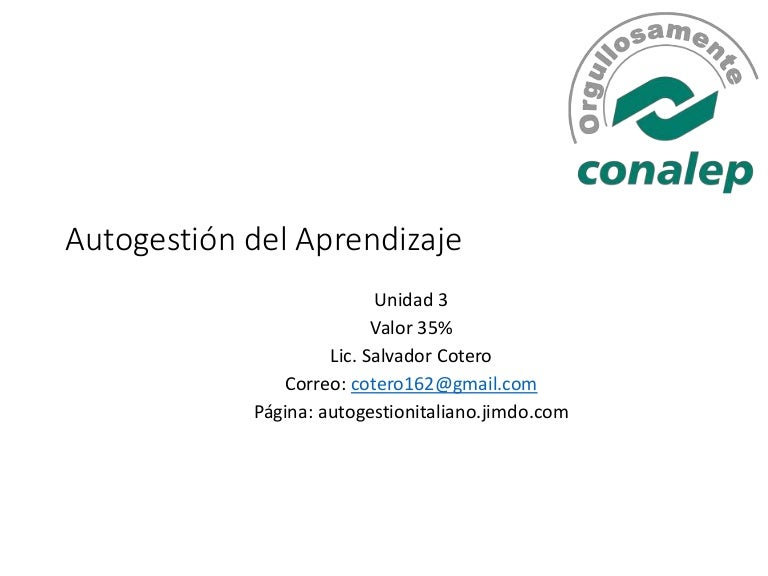 Autogestion del aprendizaje 3