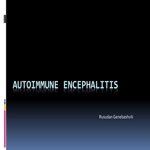 Autoimmune encephalitis