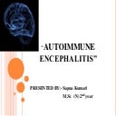 Autoimmune encephalitis 
