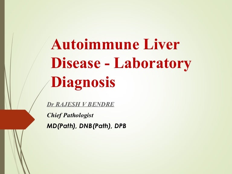 Autoimmune liver disease laboratory diagnosis