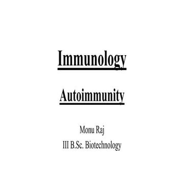 Autoimmune disorders and Hypersensitivity | PPTX