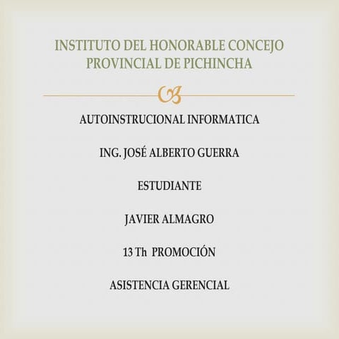 Autoinstitucional informatica