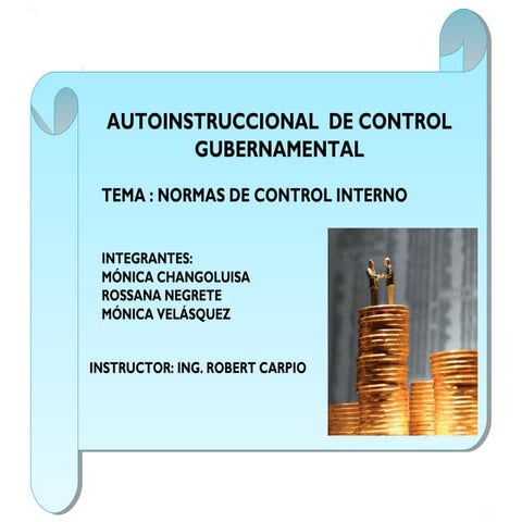 Normas técnicas de control interno | ODP