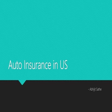 Auto insurance in United States