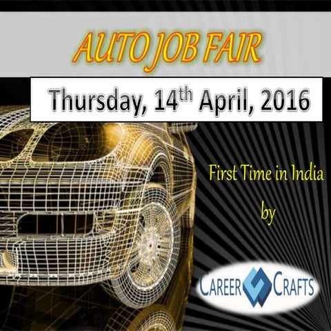 Auto job fair- 14th April, 2016, New Delhi 