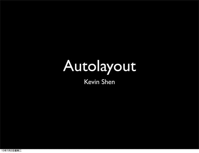 Autolayout