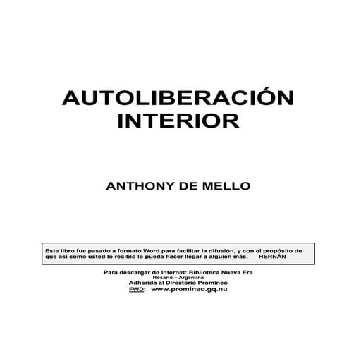 Autoliberacion interior