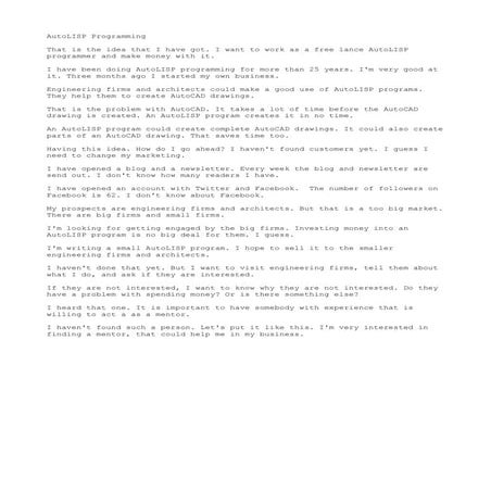 Auto lisp programming