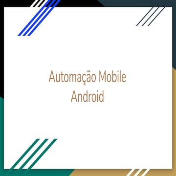 Automação mobile Android - TDC