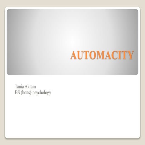 Automacity