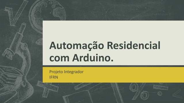 Automação residencial com arduino