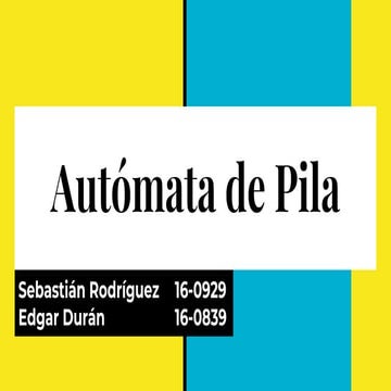 Autómata de Pila 