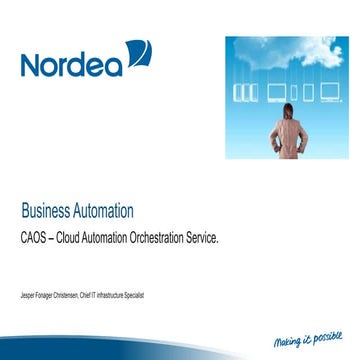 Business Automation - Cloud Automation Orchestration Service - Nordea