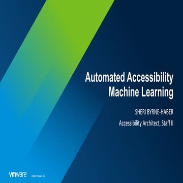 Machine Learning applications in accessibility