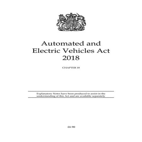 Automated and electric vehicles act 2018 | PDF
