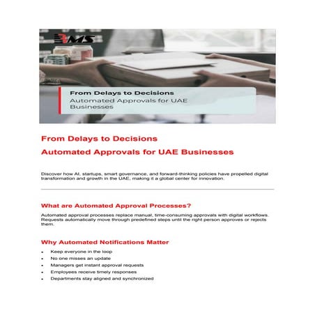 How Can Automated Approvals Transform UAE Business Operations? | PDF