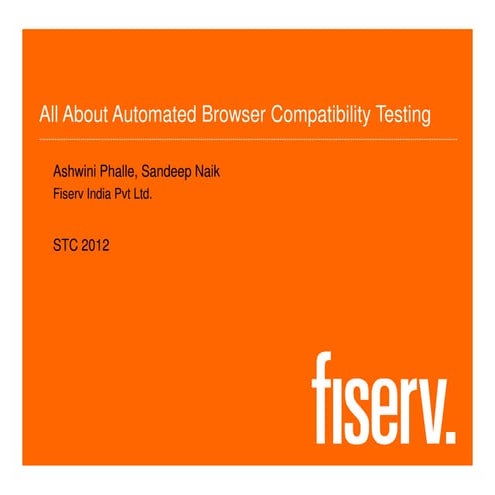 Automated Browser Compatibility Testing