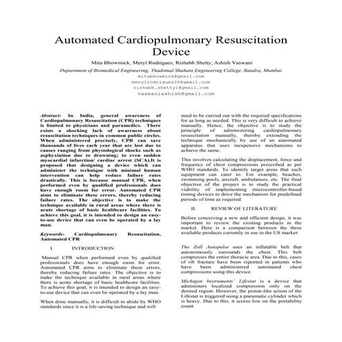 CPR machine FYP Mid Progress Presentation Template.pptx
