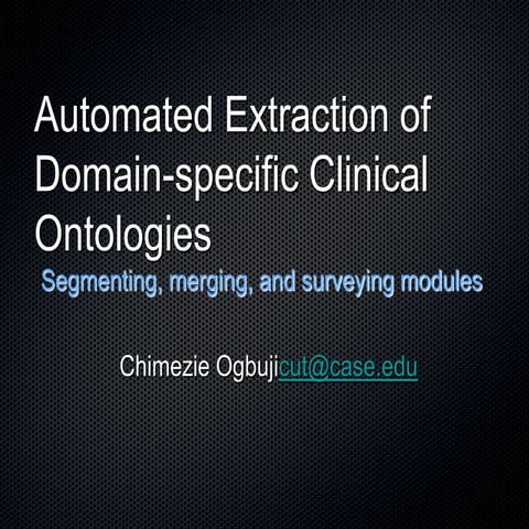 Automated clinicalontologyextraction