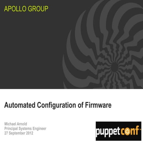 Automated Configuration of Firmware