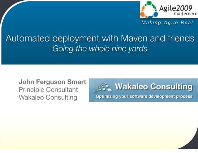 Automated Deployment with Maven - going the whole nine yards