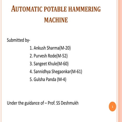 Automated Hammering Machine