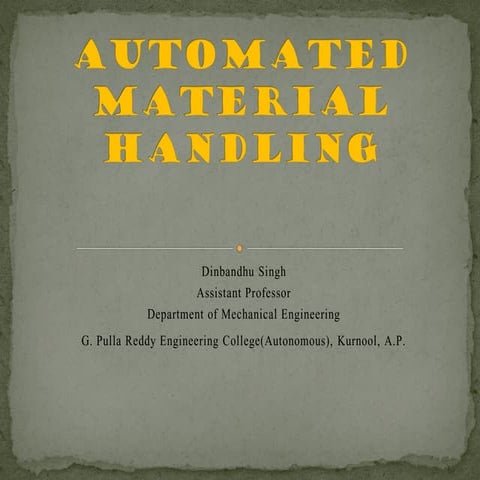 Automated material handling