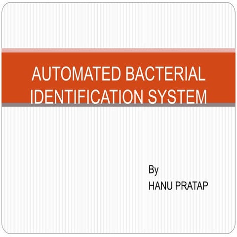 Automated microbial identification system