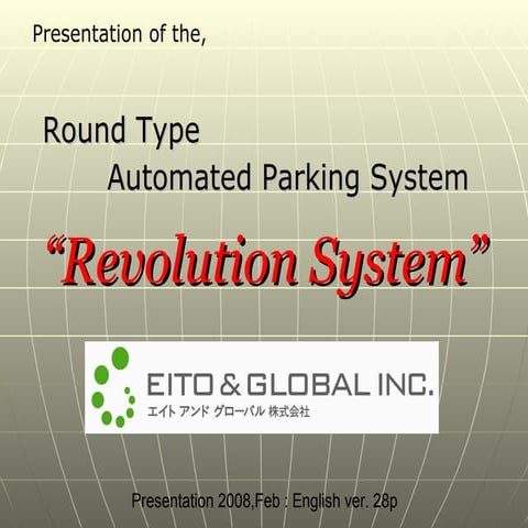 Automated parking system EITO & Global  and Mark 2  2010