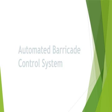 Automated Railway Barricade System presentation
