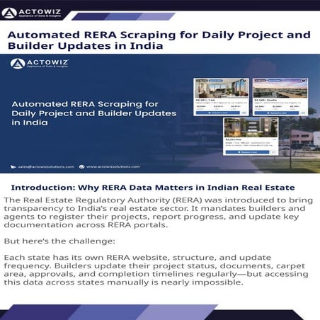 Automated RERA Data Scraping for Daily Builder Updates in India.pptx