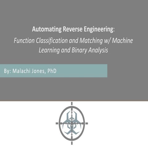 Automating Reverse Engineering: Function Classification and Matching