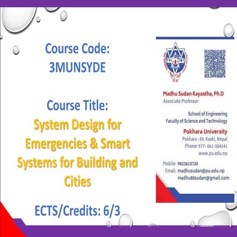 Automated system design for emergencies