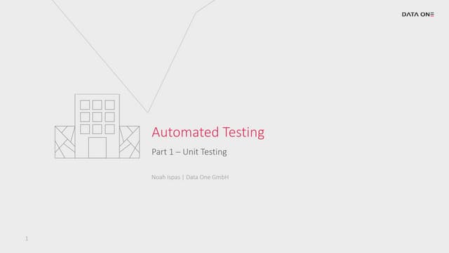 Automated testing of ASP .Net Core applications 