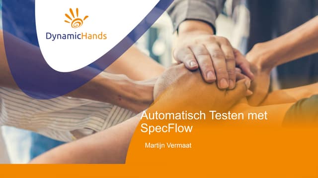 Automated testing with SpecFlow