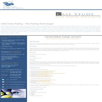 Automated trading application   case study