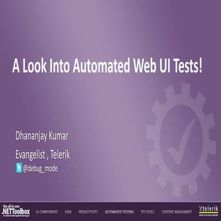 A Look into Automated Web UI Test