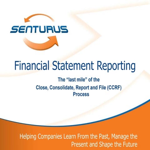 Streamlining Financial Statement Reporting: Demo of Cognos FSR