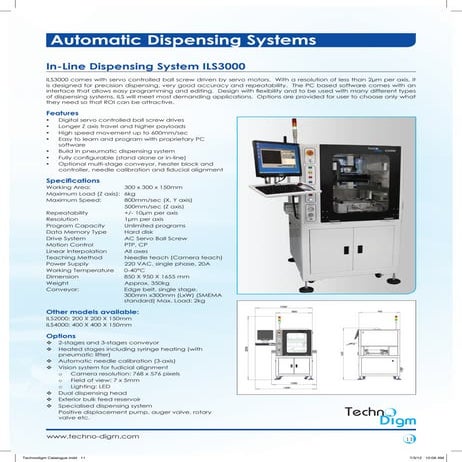 Automatic Dispensing Systems - Technodigm Innovation