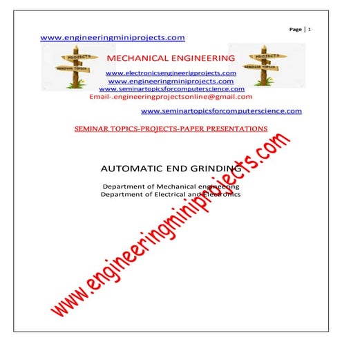 Automatic end-spring-grinding