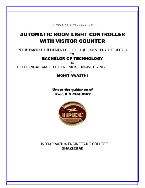 Automatic room-light-controller-visitor-counter