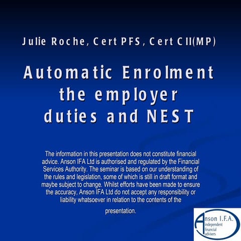 Automatic Enrolment